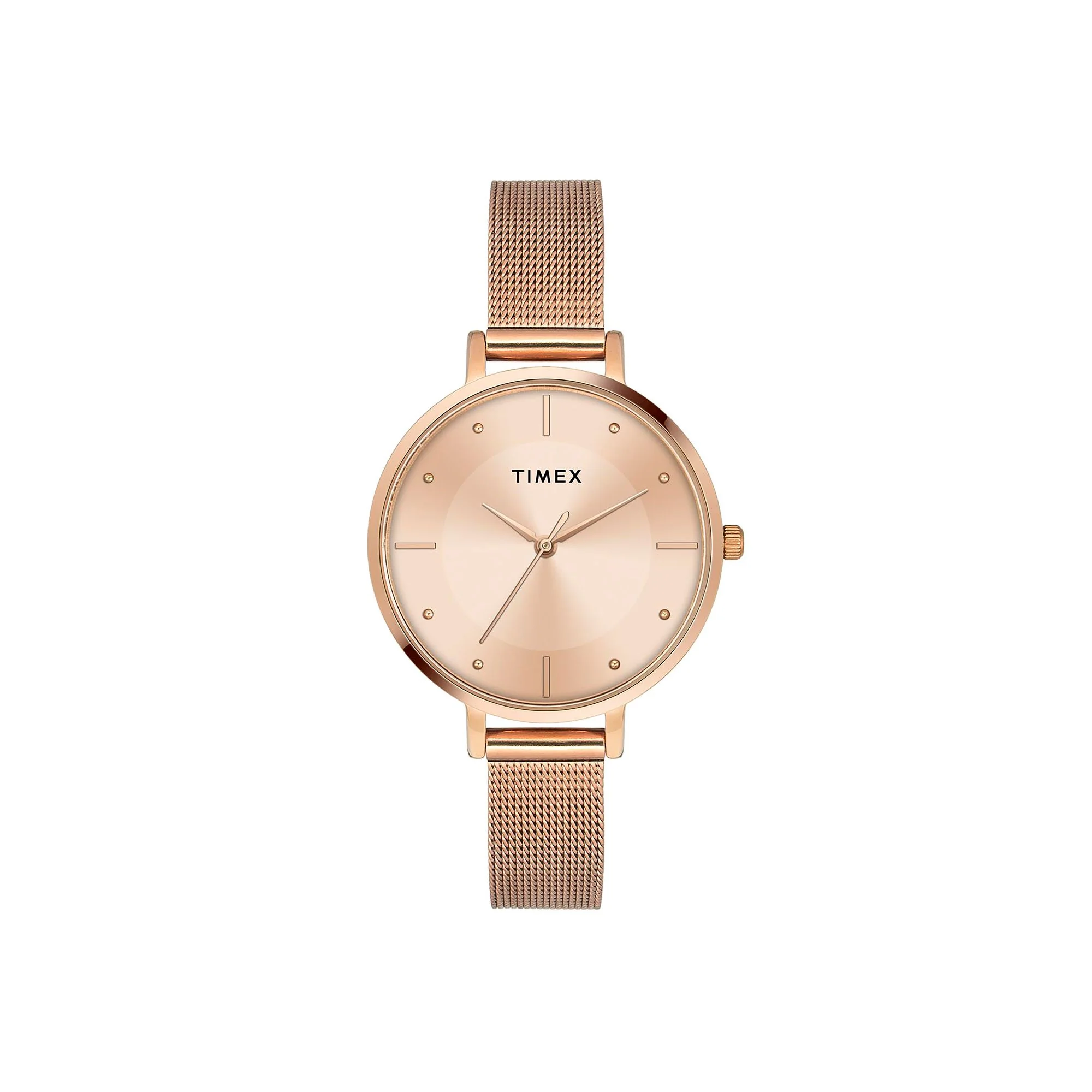 TIMEX Women Rose Gold Round Dial Analog Watch - TWEL155SMU10