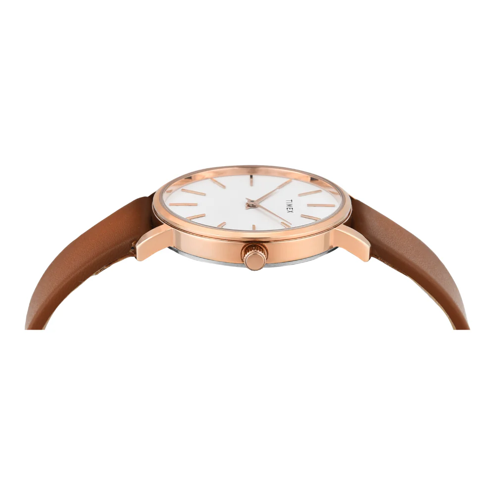 Timex Women White Round Analog Dial Watch- TWEL15609 - Image 5