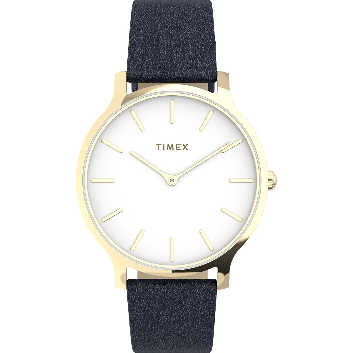 Transcend 38mm Leather Strap Watch
