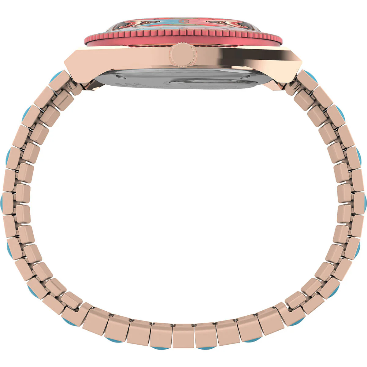 Q Timex Malibu 36mm Stainless Steel Expansion Band Watch - Image 2