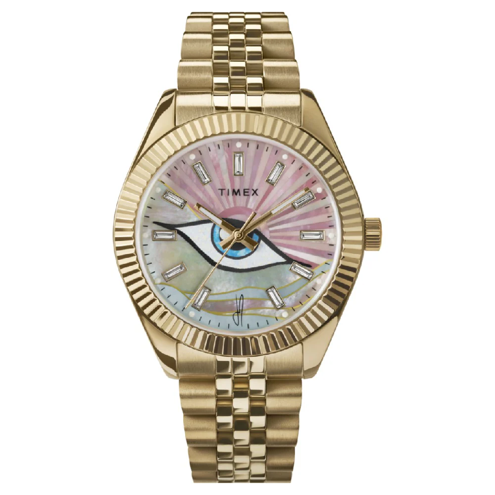 Timex x Jacquie Aiche 36mm Stainless Steel Bracelet Watch - TW2Y11200X6