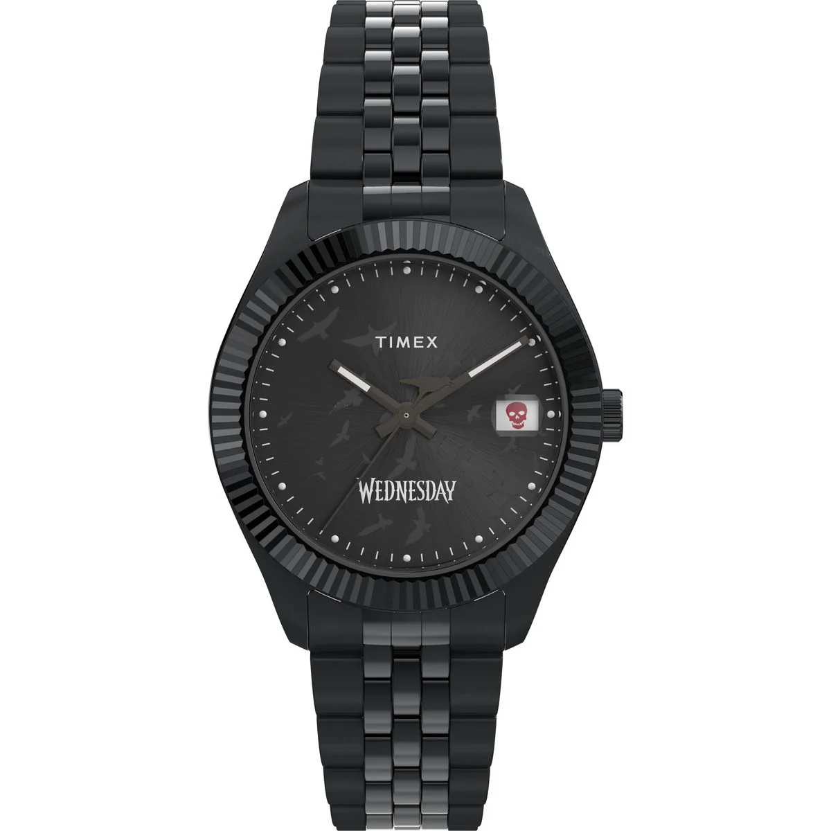 Timex x Wednesday Timex Legacy 36mm Stainless Steel Bracelet Watch - TW2Y19600X6