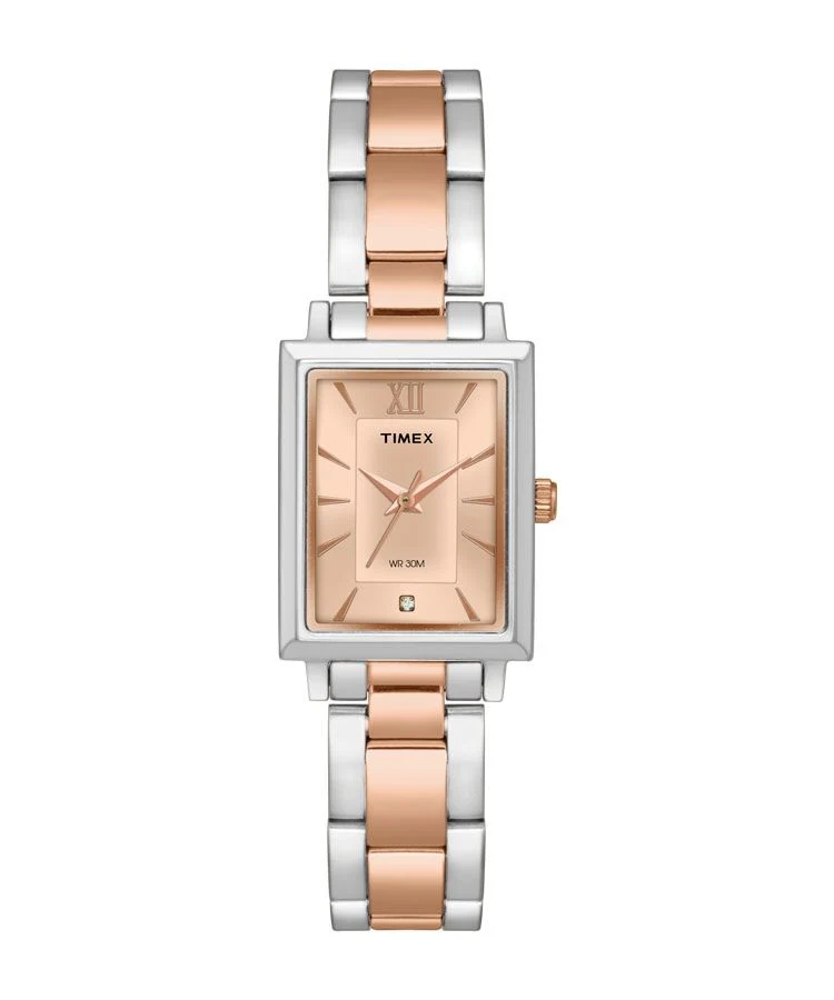 Timex Classics Pairs Brown Dial Case 3 Hands Function Watch -TW00PR217