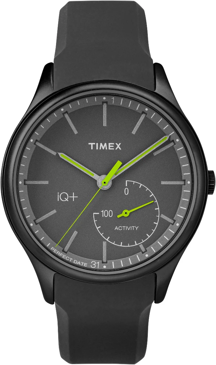 Timex Analog Tech Men's Connected Black Dial Round Case Activity-Tracking Function Watch -TW2P95100