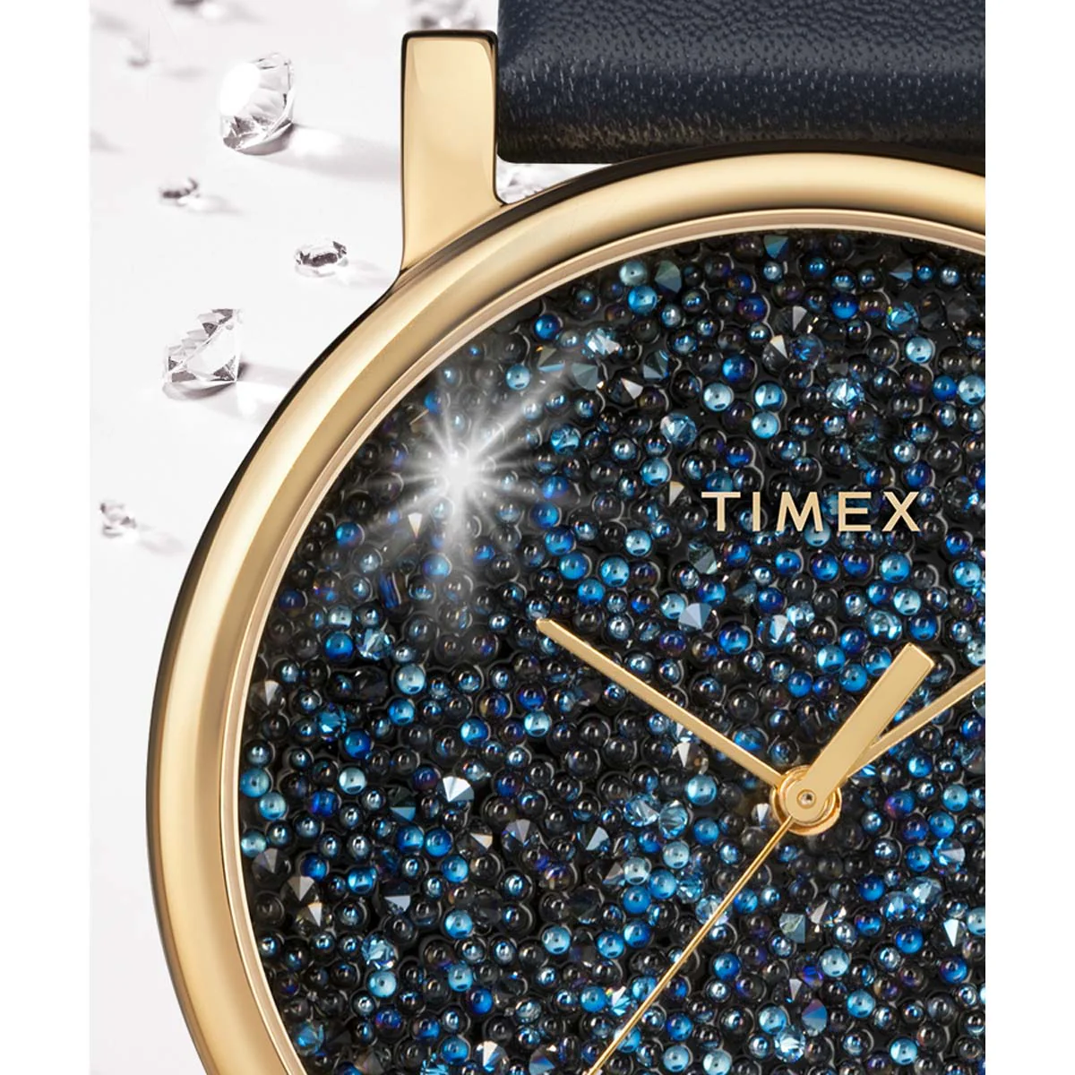 Timex Global Women's Gold-Tone Dial Case Leather-Strap Function Watch -TW2R98100 - Image 4