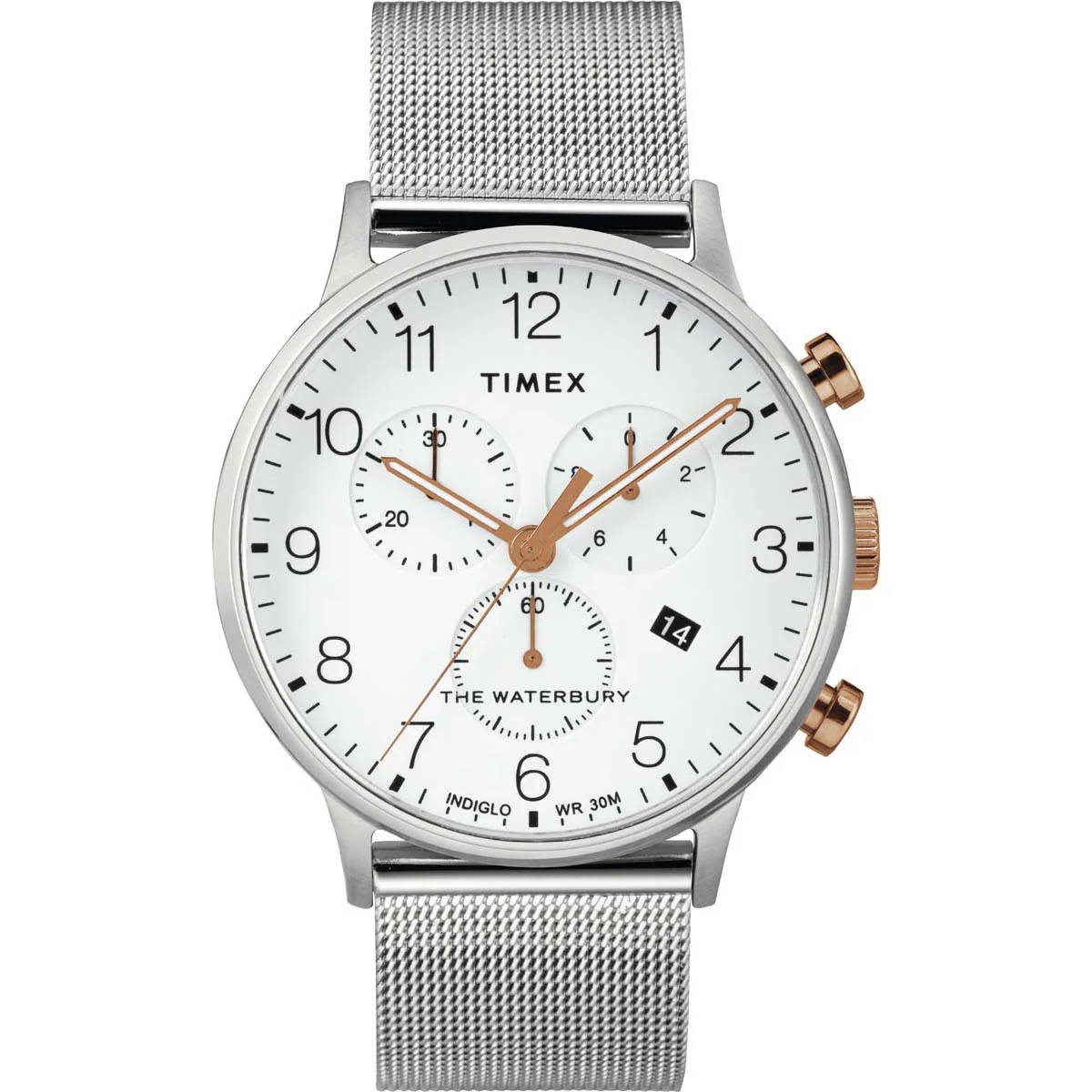 Timex Heritage Collection Men's Quartz Analog Stainless Steel Dial Round Case Stainless-Steel Function Watch -TW2T36700 - Image 4