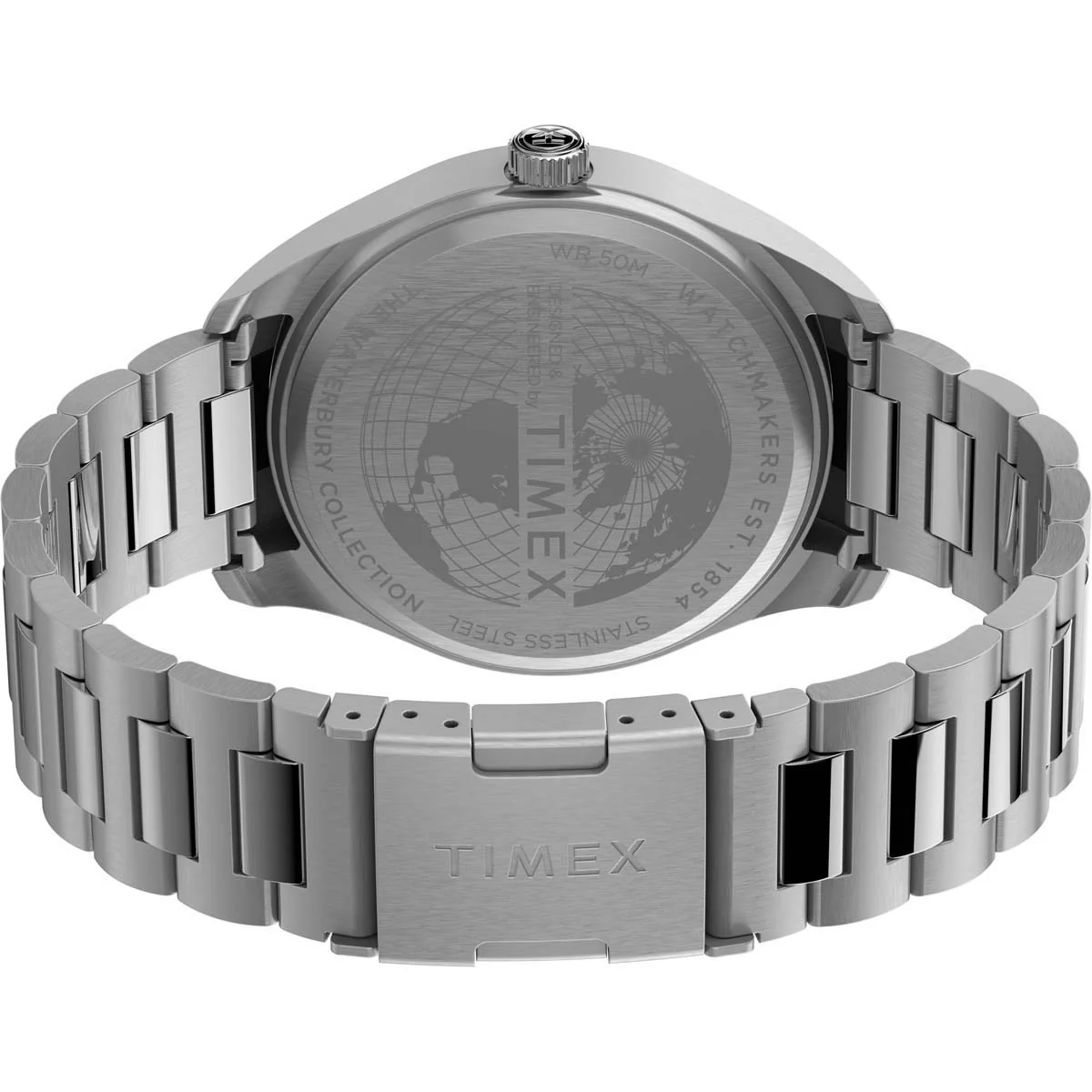 Timex Heritage Collection Men's Quartz Analog Stainless Steel Dial Round Case Stainless-Steel Function Watch -TW2T70800 - Image 8