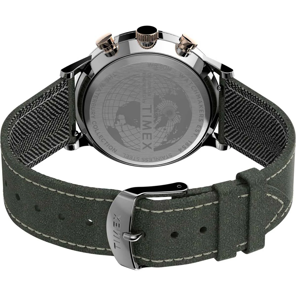 Timex Heritage Collection Men's Quartz Analog Stainless Steel Dial Round Case Stainless-Steel Function Watch -TW2T71400 - Image 8