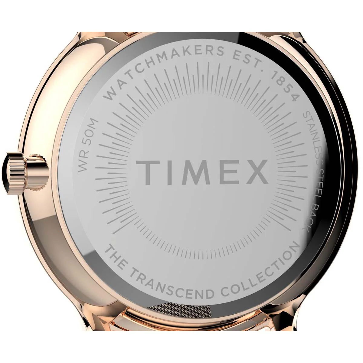Timex Global Women's Rose Gold-Tone Dial  Case Stainless-Steel-Mesh-Bracelet Function Watch -TW2T74500 - Image 5