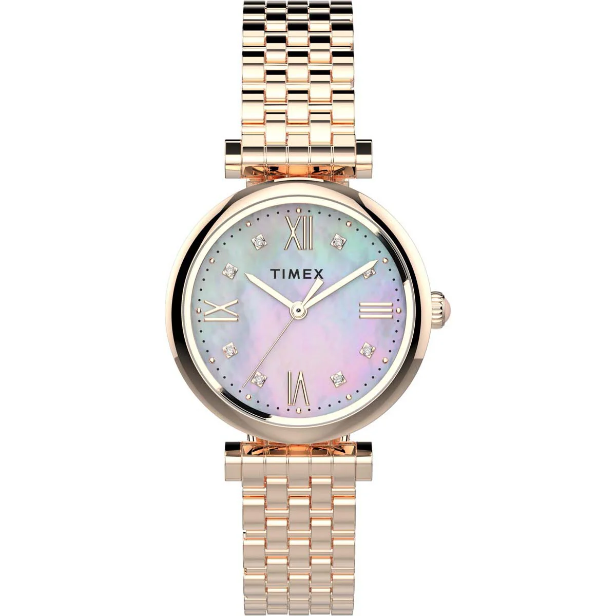 Timex Global Women's Rose Gold-Tone Dial Case Stainless-Steel Function Watch -TW2T78800 - Image 6