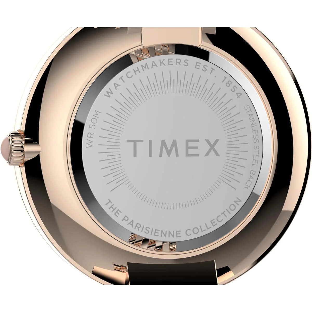 Timex City Collection Women's Quartz Analog Rose Gold-Tone Dial Round Case Stainless-Steel Function  Watch -TW2T79200 - Image 5