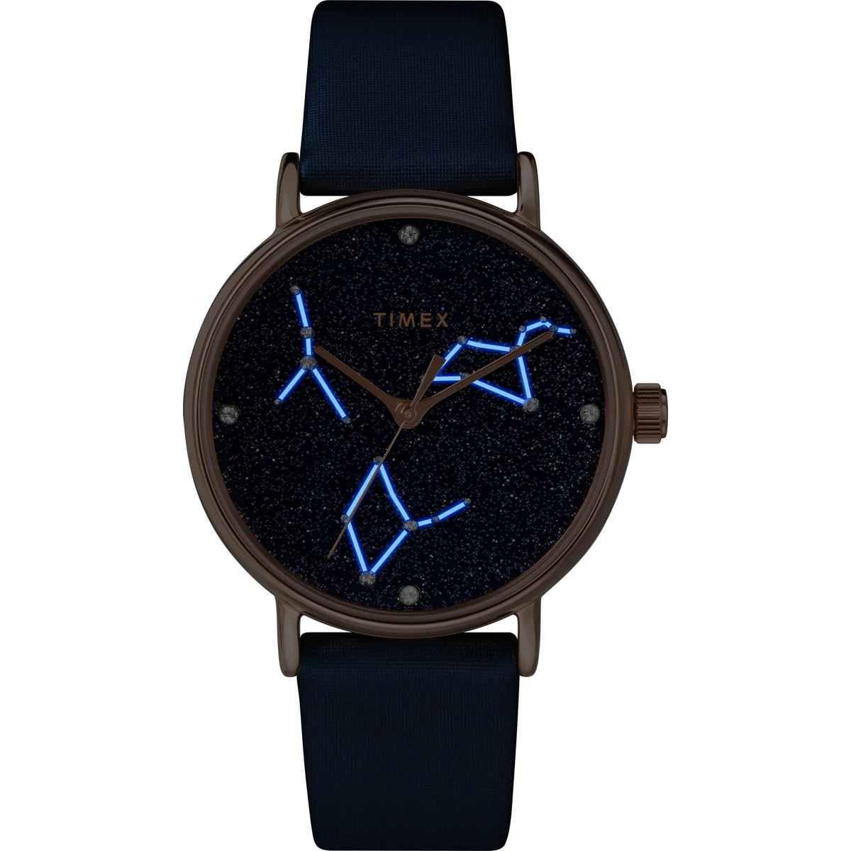 Timex Global Women's Rose Gold-Tone Dial Case Leather-Strap Function Watch -TW2T87800 - Image 5