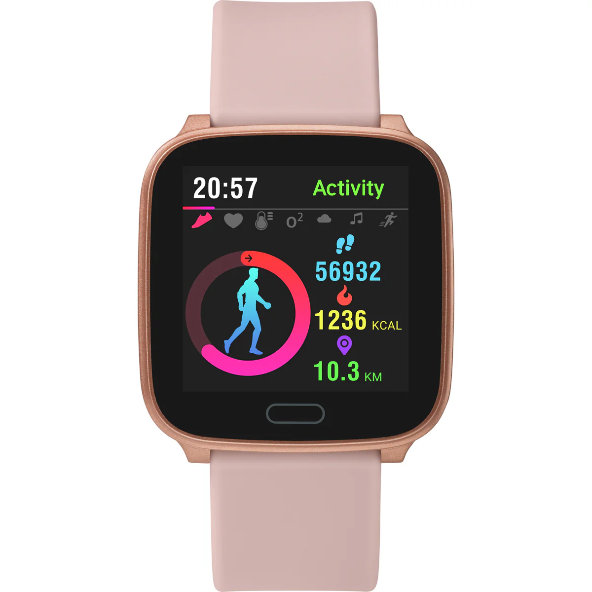 Timex Helix Unisex Tech Digital Dial Square Case iConnect - Active Function Watch -TW5M34400