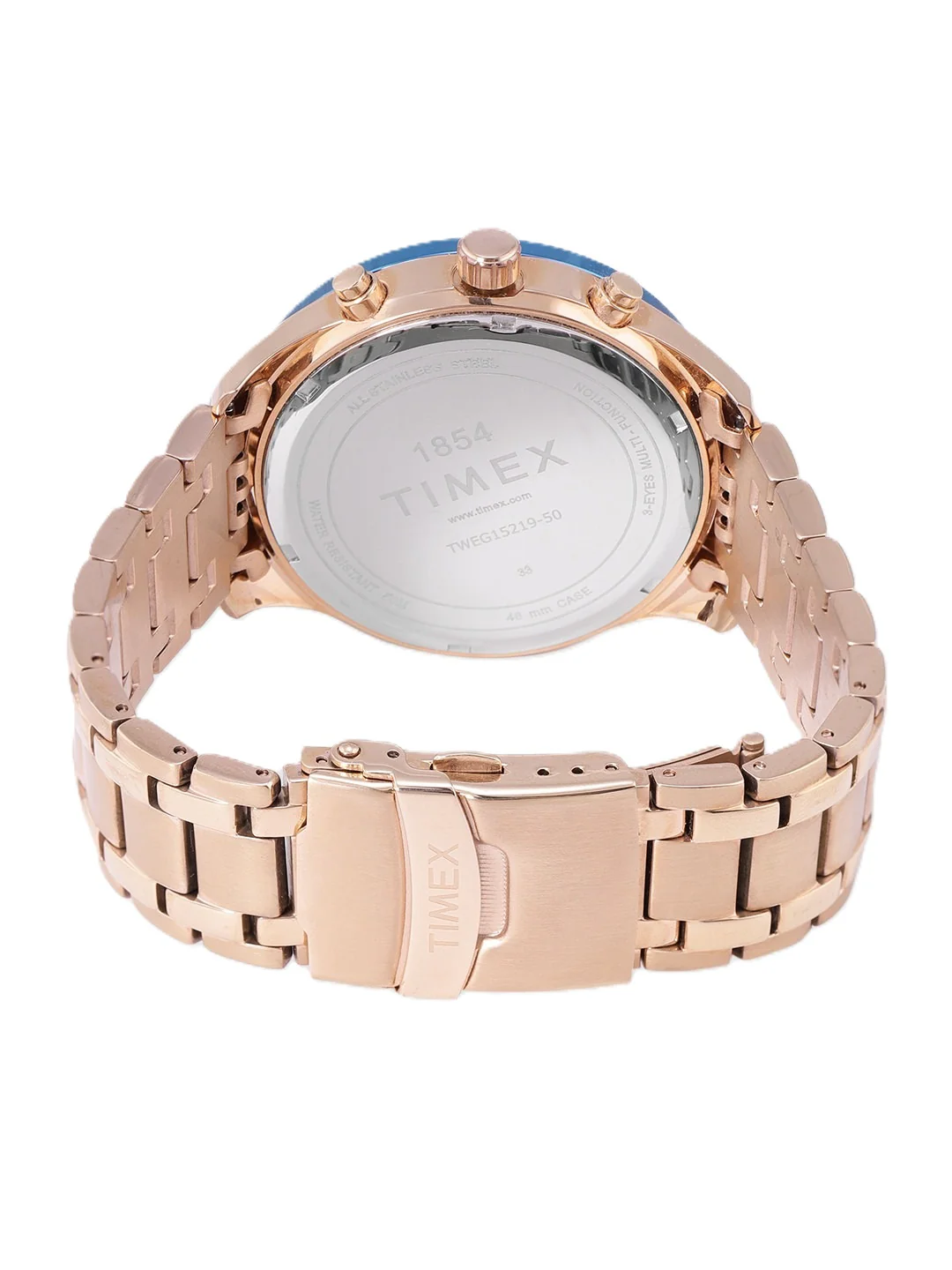 Timex E Class Men's White Dial Round Case Multifunction Function Watch -TWEG15219 - Image 2