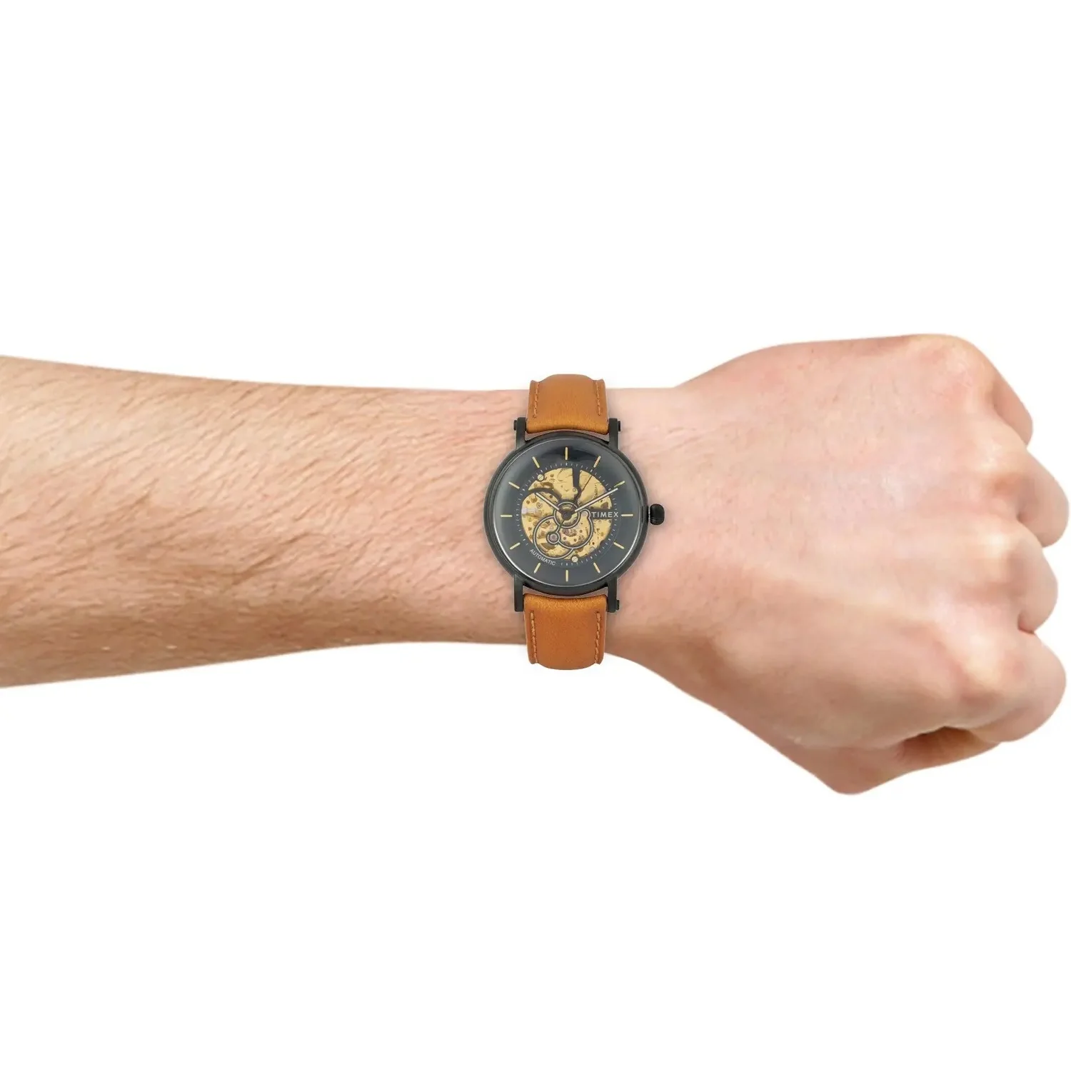 Timex E Class Men's Blue Dial Round Case Automatic Function Watch -TWEG16711 - Image 5