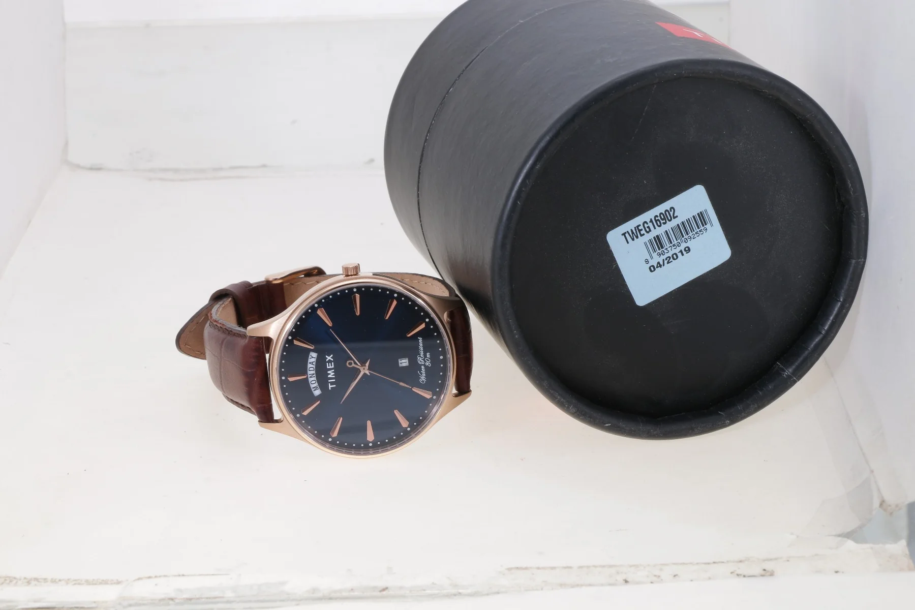 Timex Fashion Men's Blue Dial Round Case Day Date Function Watch -TWEG16902 - Image 6