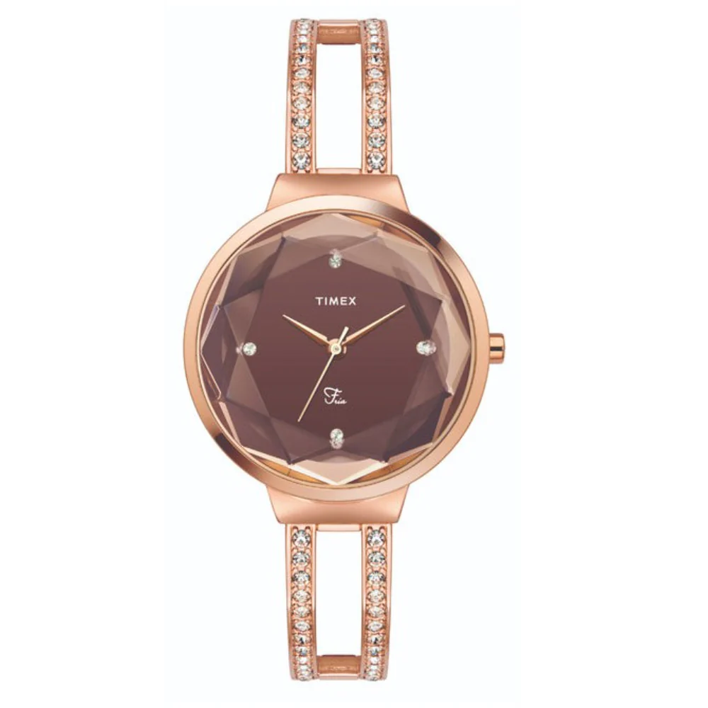 Timex Fria Women Red Round Analog Watch - TWEL13403