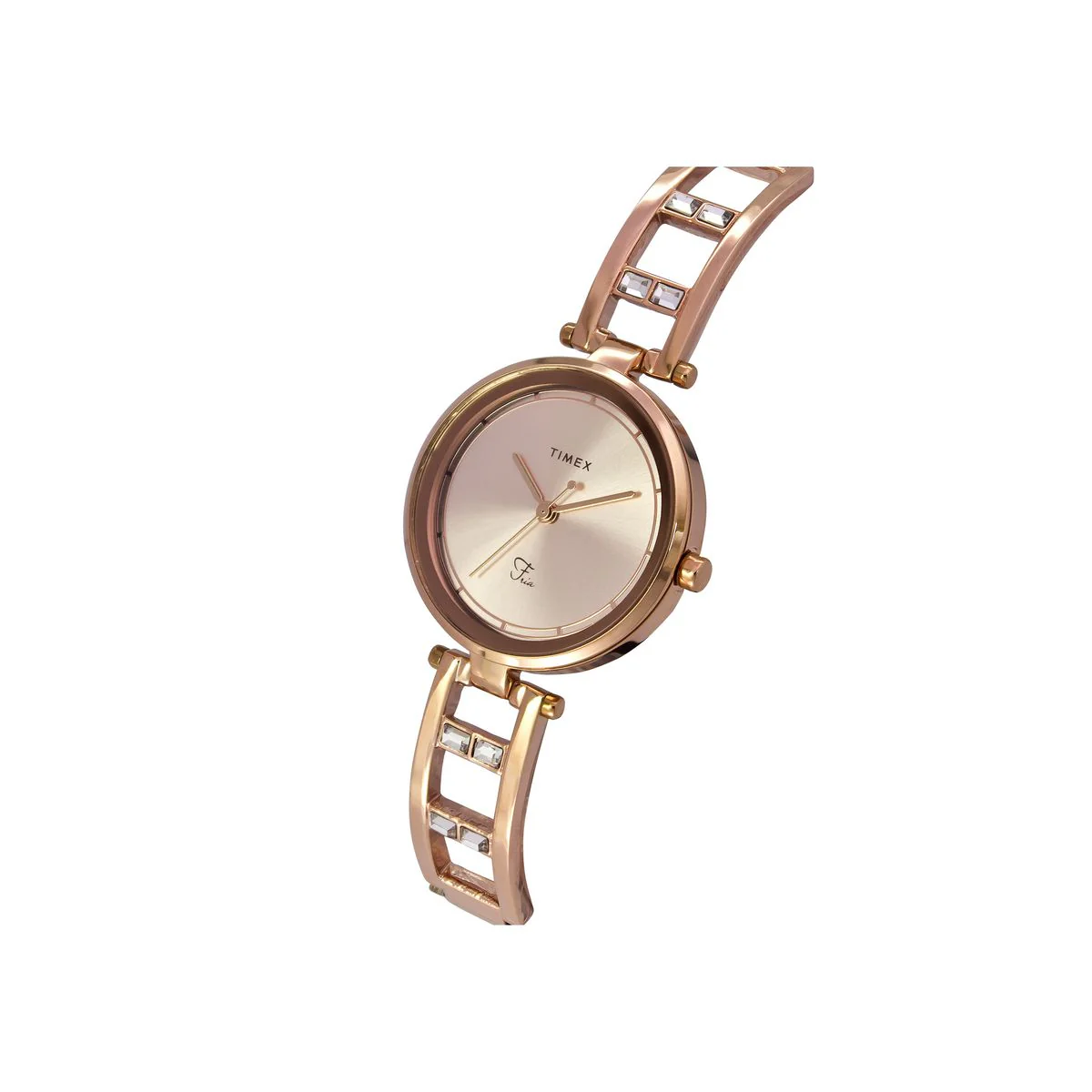 Timex Fria Women Rose Gold Round Analog Watch - TWEL15300 - Image 2