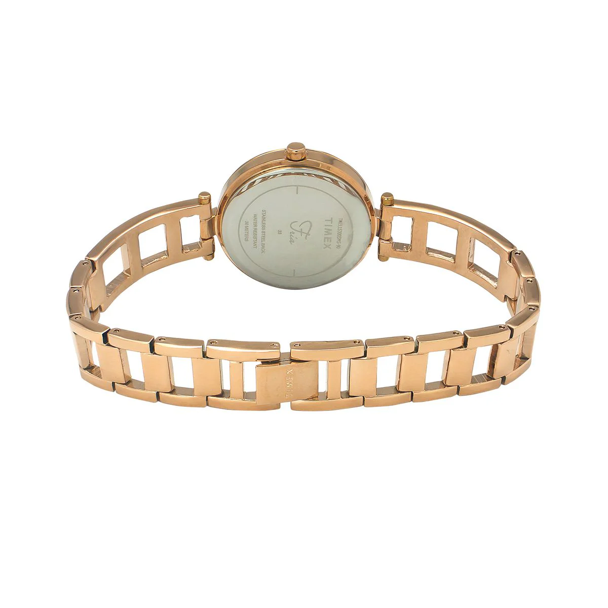 Timex Fria Women Rose Gold Round Analog Watch - TWEL15300 - Image 3