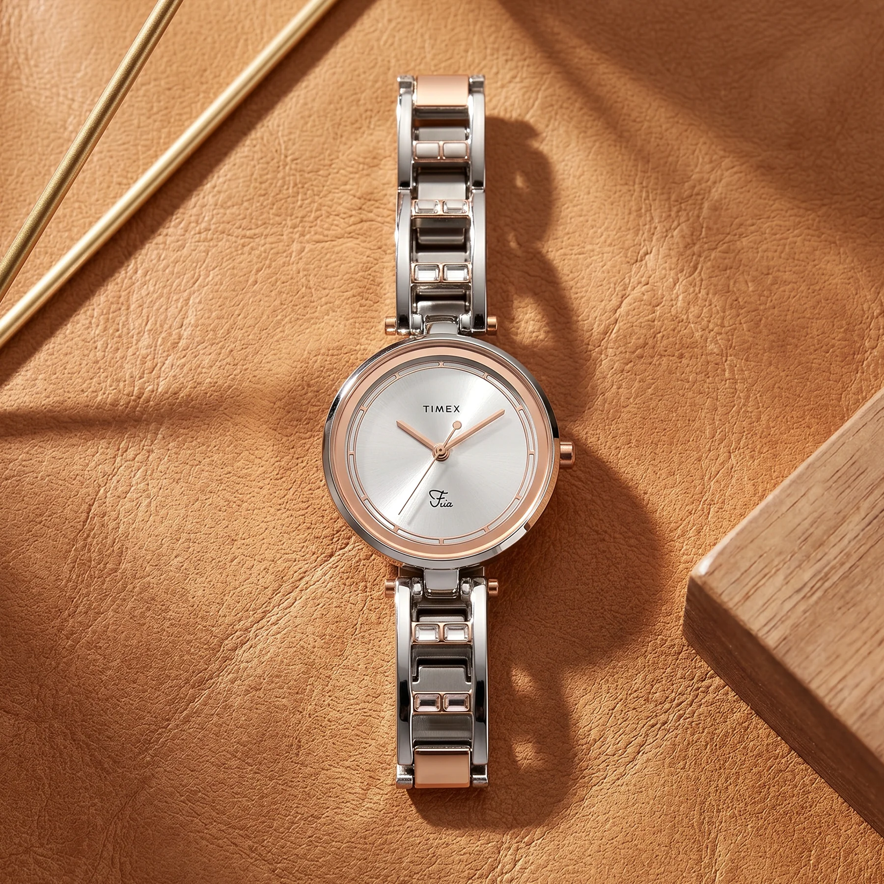 Timex Fria Women Silver Round Analog Watch - TWEL15301 - Image 6
