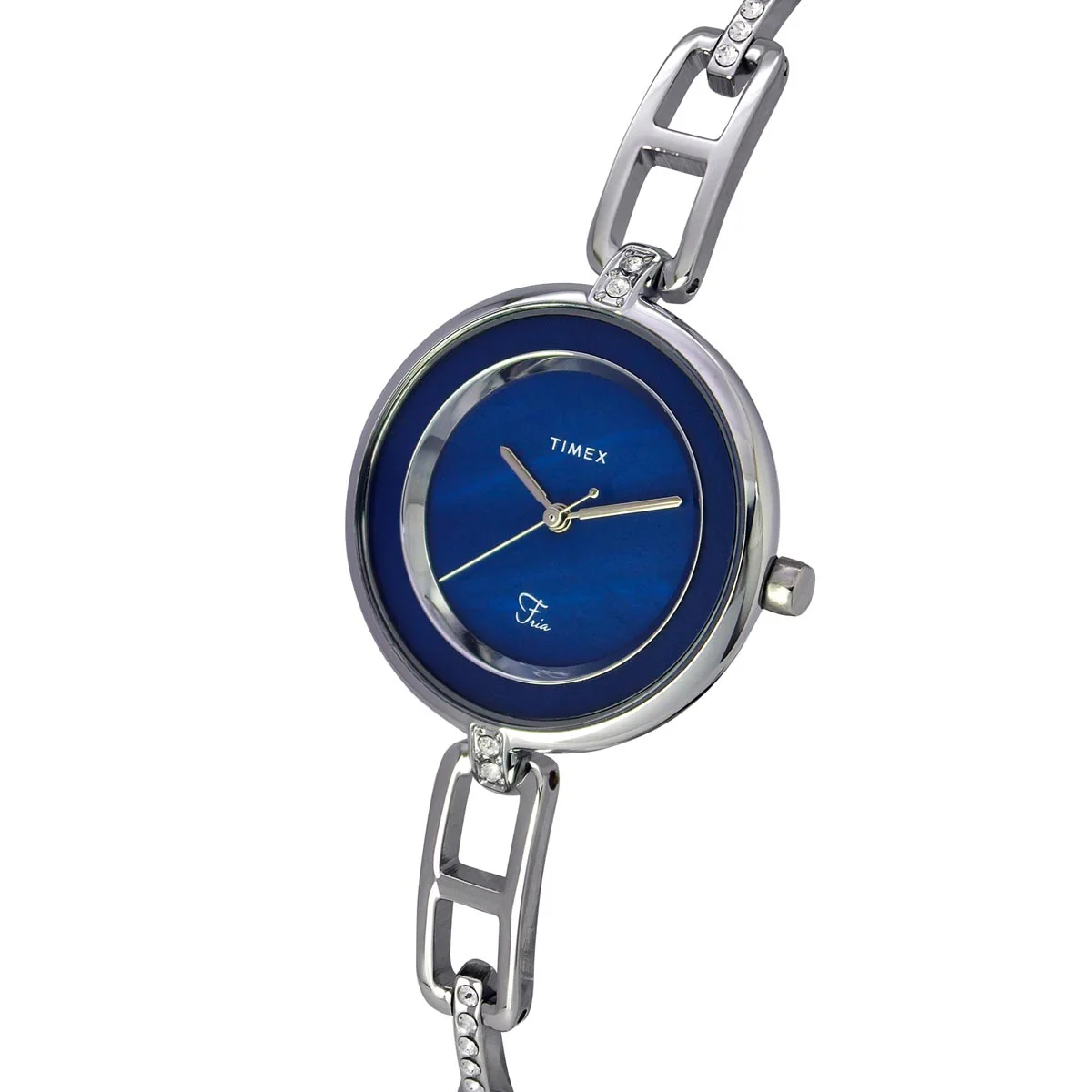Timex Fria Women's Mother of Pearl Dial Round Case 3 Hands Function Watch -TWEL15400 - Image 2