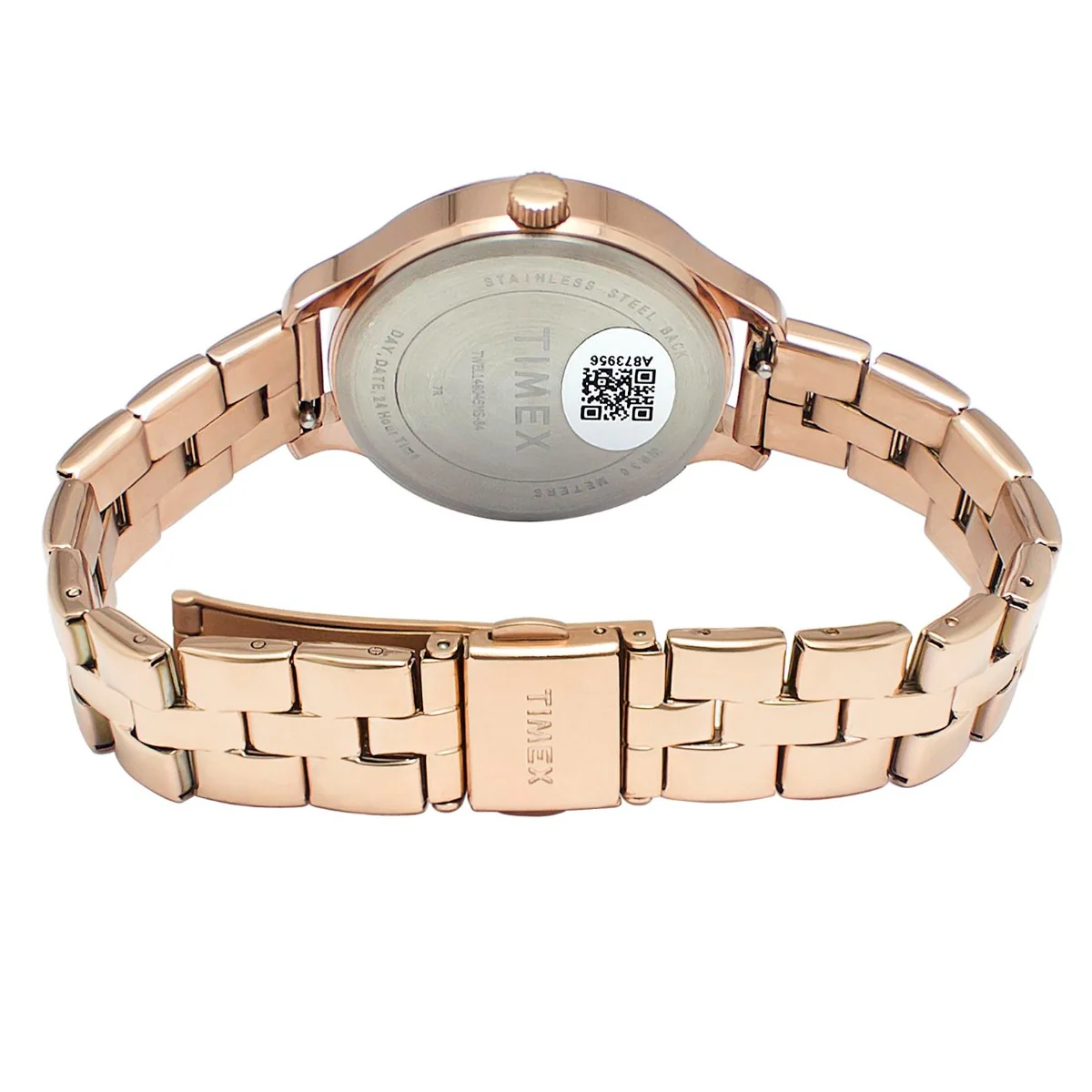 Timex Fashion Women's Pink Dial Round Case Multifunction Function Watch -TWEL14804 - Image 5