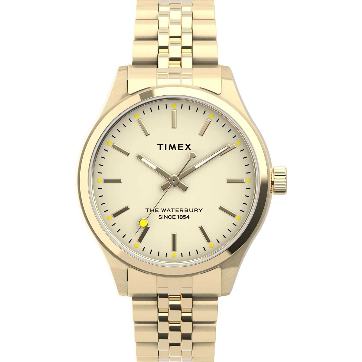 Timex Global Women's Gold-Tone Dial Case Stainless-Steel Function Watch -TW2U23200