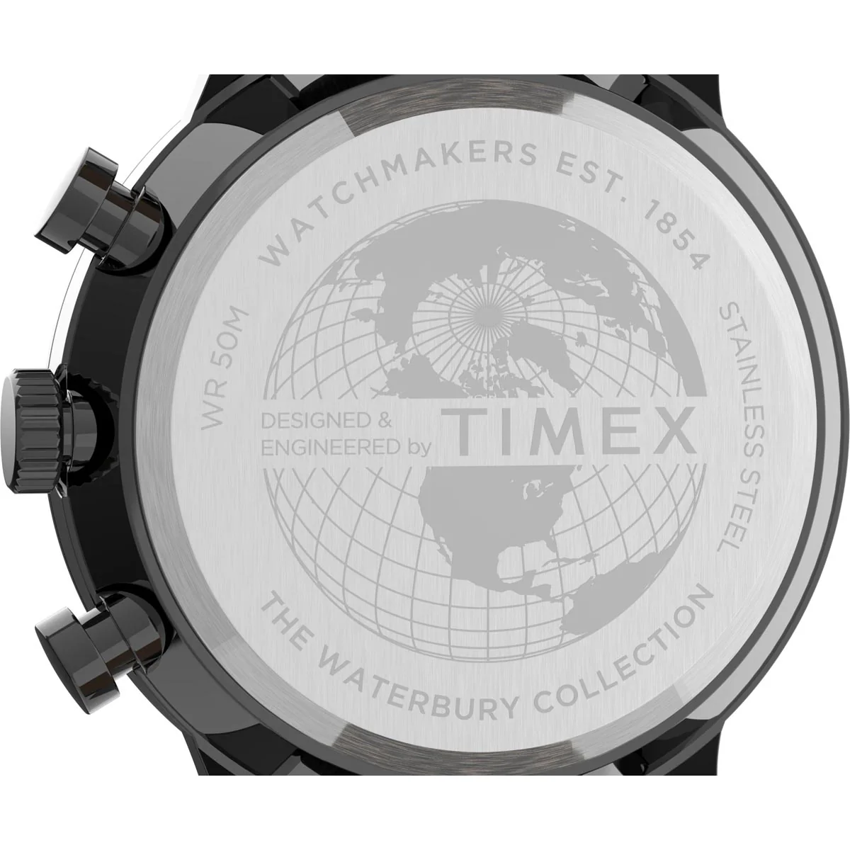 Timex Heritage Collection Men's Quartz Analog Gunmetal Dial Round Case Chronograph Function Watch -TW2U04900 - Image 5