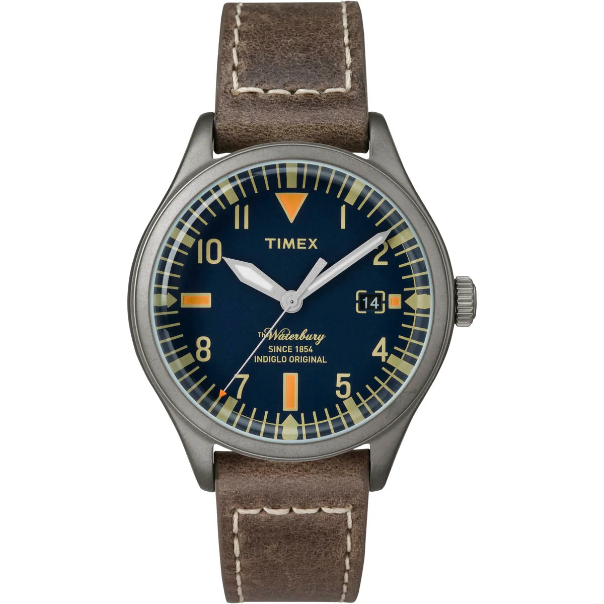 Timex Global Unisex Gunmetal Dial Case Stainless-Steel Function Watch -TW2P84400