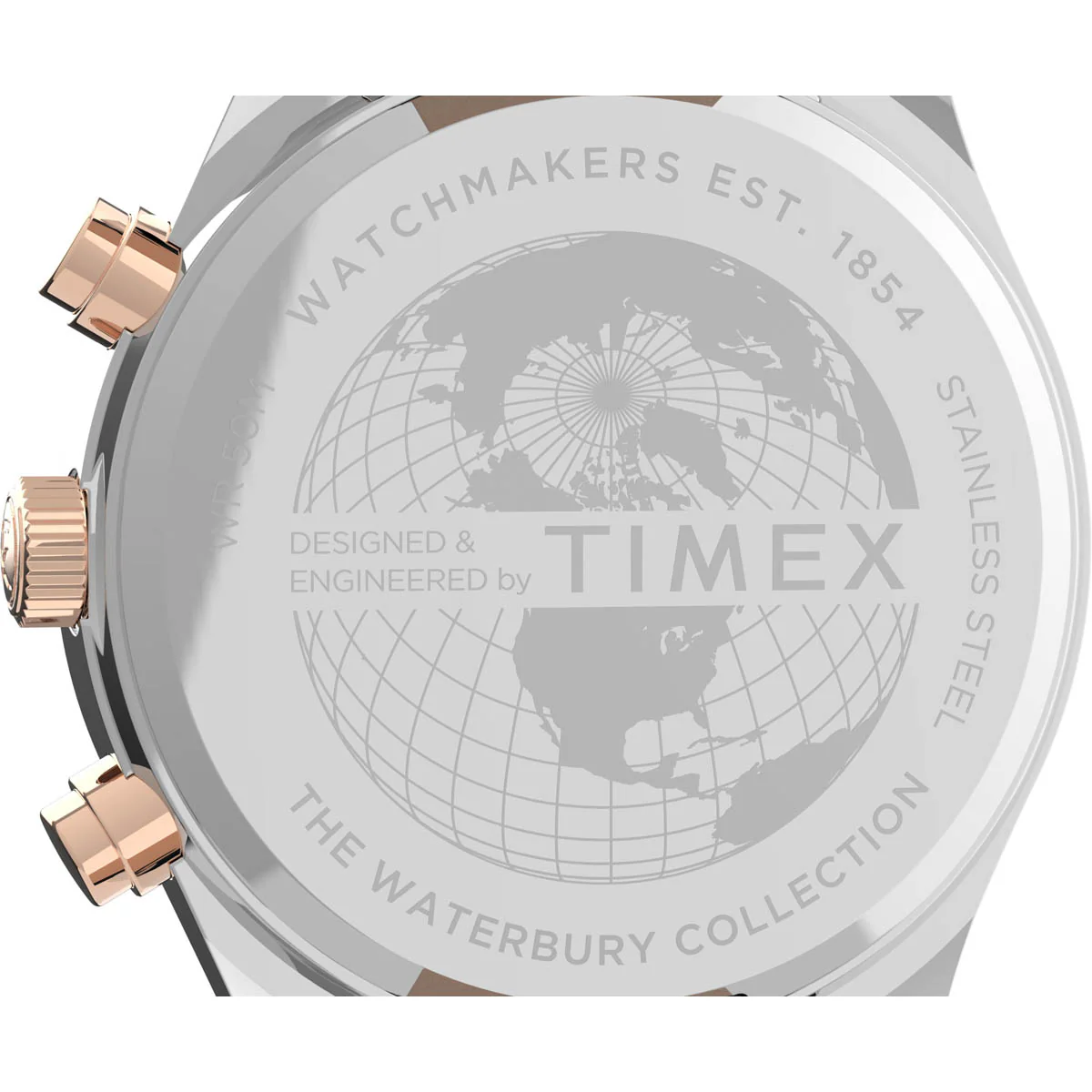 Timex Heritage Collection Men's Quartz Analog Stainless Steel Dial Round Case Chronograph Function Watch -TW2U04600 - Image 4